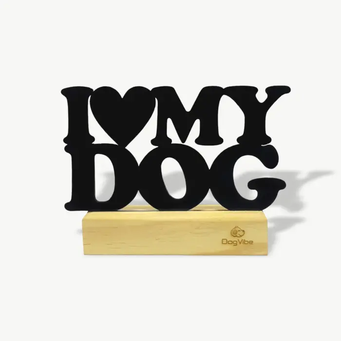Enfeite Decorativo I Love My Dog - Imagem 1