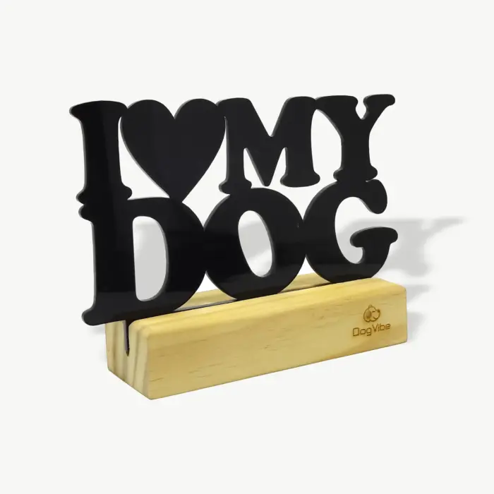 Enfeite Decorativo I Love My Dog - Imagem 2