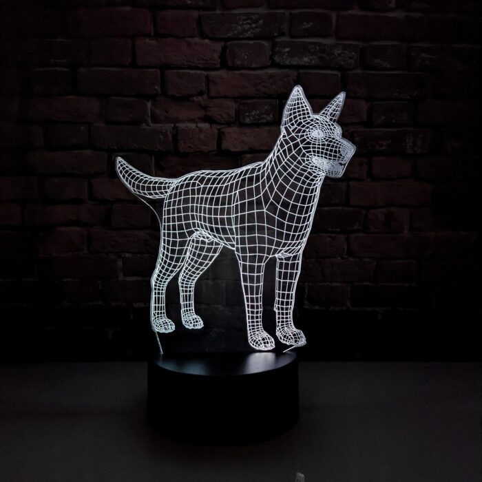 Luminária LED 3D Australian Cattle Dog (Heeler) - Imagem 1