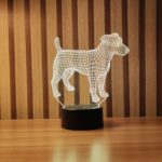 Luminária LED 3D Jack Russell
