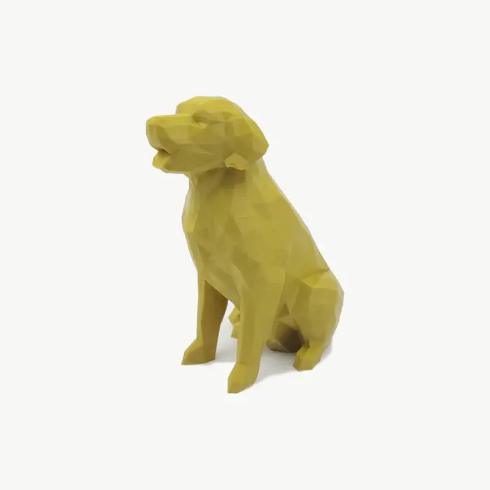 Golden Retriever 3D Seated - Imagem 1