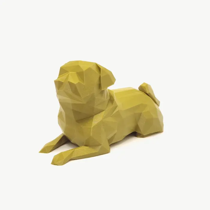 Pug 3D Lying - Imagem 1