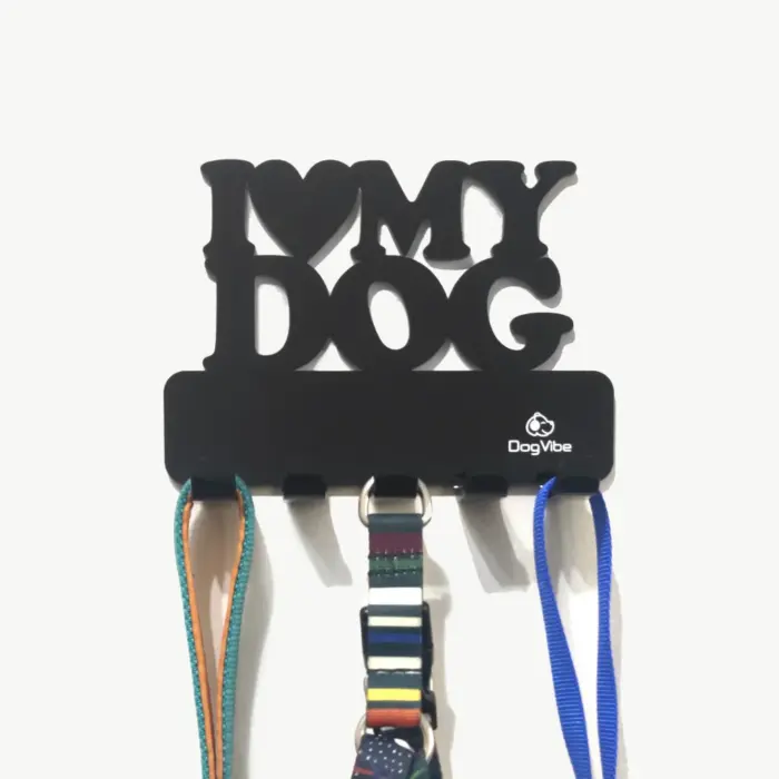 Porta Coleiras e Guias I Love My Dog - Imagem 1