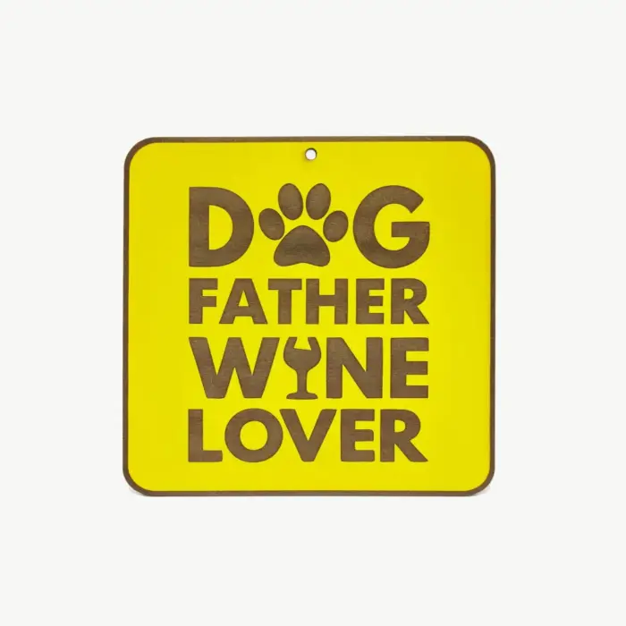 Quadrinho Dog Father Wine Lover - Imagem 1