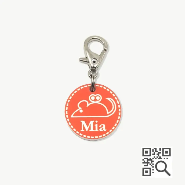 Tag de Identificação Para Gatos com QR Code Mouse Toy – Petscan - Imagem 1