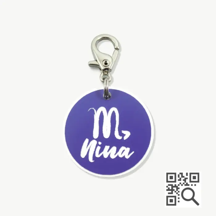 Tag de Identificação com QR Code Escorpião - Petscan - Imagem 1