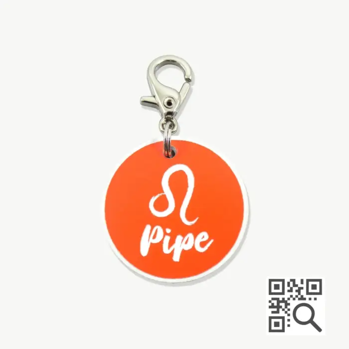 Tag de Identificação com QR Code Leão - Petscan - Imagem 1