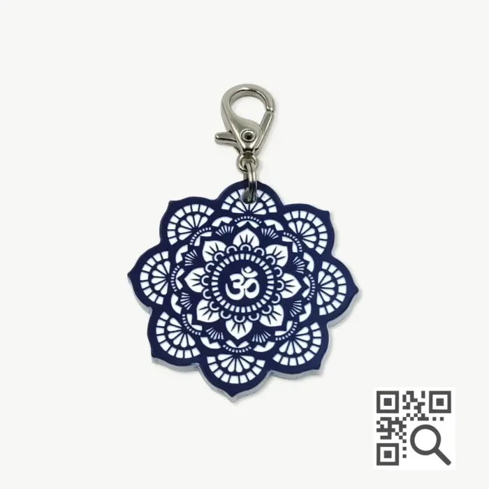 Tag de Identificação com QR Code Mandala - Petscan - Imagem 1