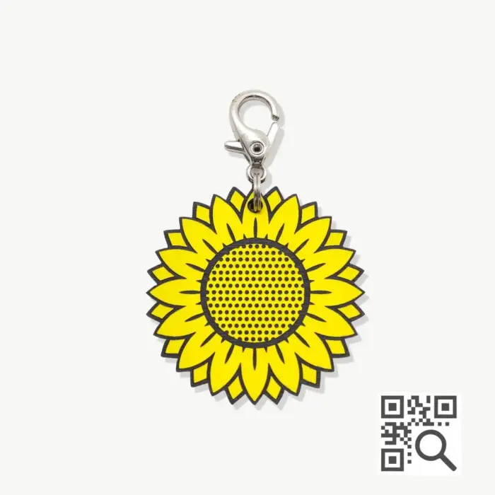 Tag de Identificação com QR Code Primavera - Petscan - Imagem 1