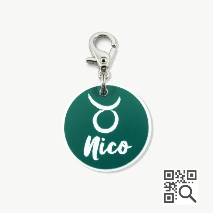 Tag de Identificação com QR Code Touro - Petscan - Imagem 1