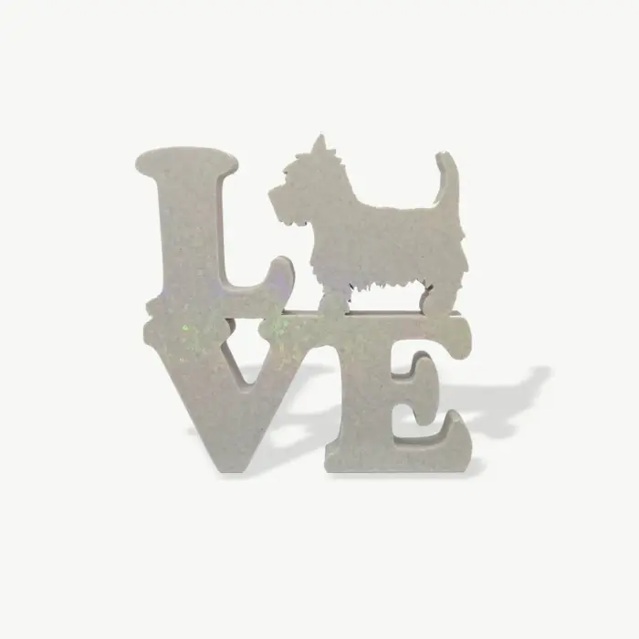 Enfeite 3D Love Westie - Imagem 1