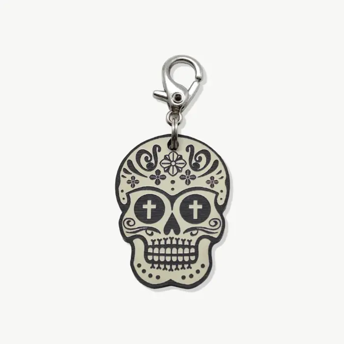 Tag de Identificação Caveira Mexicana Masculina - Imagem 1