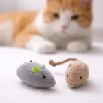 Brinquedo para Gatos Ratinhos com Duas Unidades - Imagem 3